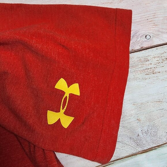 Under Armour Men’s Size XL Red Hickory 15 Hoosiers Loose Fit Graphic T-Shirt - Picture 4 of 8
